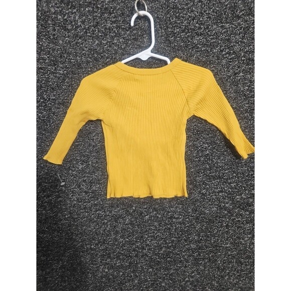 Rachel Zoe Baby Girls Orange Long Sleeve Blouse 6-9 Months New NWOT - Picture 4 of 4